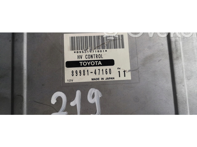 Řídící jednotka 89981-47160, 89981-47160 89981471601   Toyota Prius (XW10) 2000