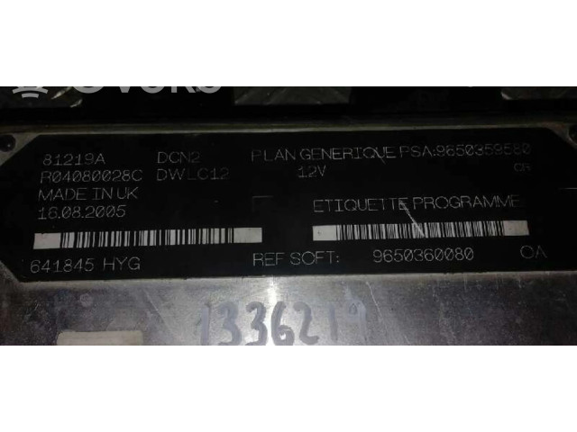Блок управления двигателя 9650360080, R04080028C   Citroen Jumpy