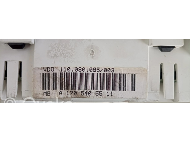 Přístrojová deska  Mercedes-Benz SLK R170 2001 A1705405511, 110080095003  