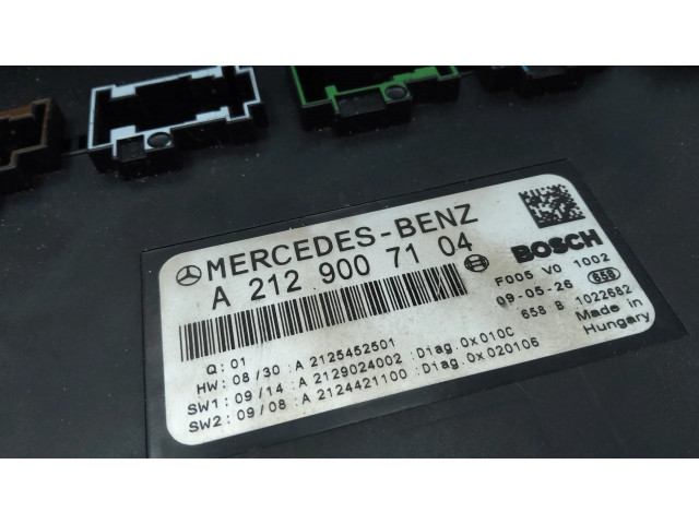 Блок предохранителей  A2129007104   Mercedes-Benz E W212    