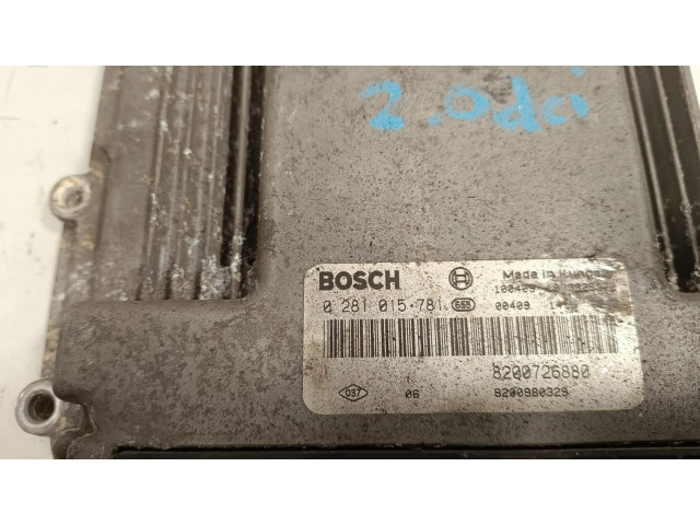 Řídící jednotka 0281015781, 8200726880   Renault Laguna II 2004
