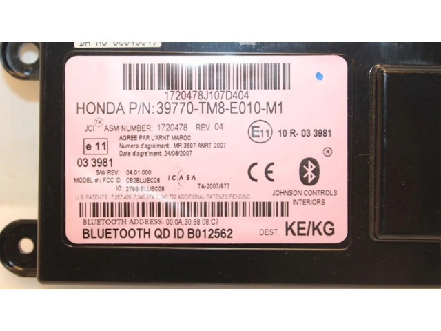 Блок управления 39770TM8E010, 39770TM8E010   Honda Insight