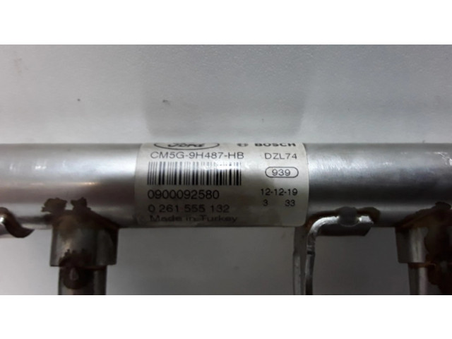 Vstřikovací lišta CM5G9H487HB, 0261555132   Ford Focus  pro benzínový motor 1.0 M1DA M1DA/B5IB5/RaceRed/103T/2M