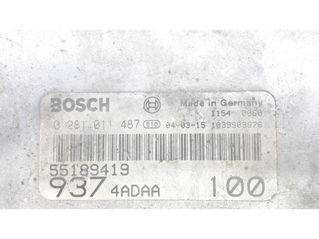 Řídící jednotka 55189419   Alfa Romeo 147 2001