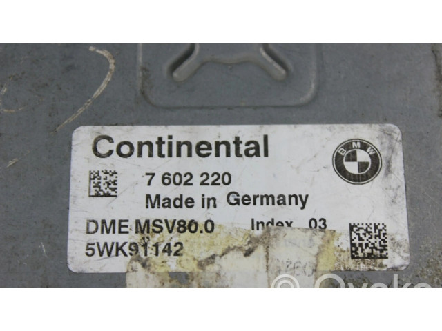 Řídící jednotka 7602220, 5WK91142   BMW X5 E70 2012