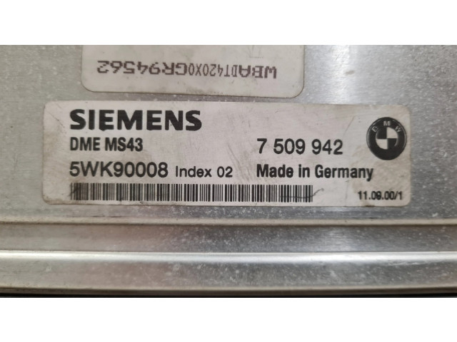 Řídící jednotka 7509942, 7511739   BMW 5 E39 2001