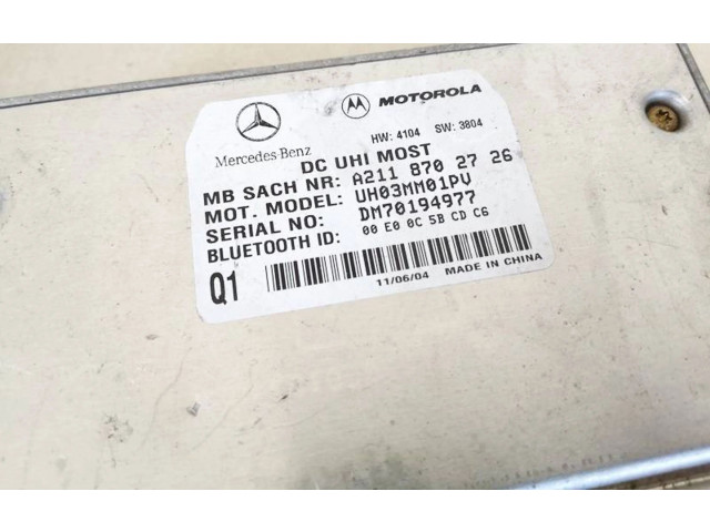 Блок управления a2118702726   Mercedes-Benz ML W164