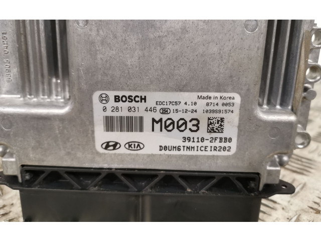 Řídící jednotka 0281031446, 391102FBB0   KIA Sorento 2016