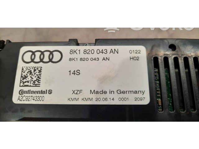 Блок управления климат-контролем 8K1820043AT   Audi Q5 SQ5