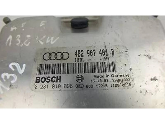 Блок управления двигателя 4B2907401B, 0281010098   Audi A6 S6 C5 4B