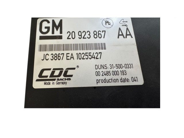 Поршень Блок управления подвески  20923867, 315000331  Opel Astra H  