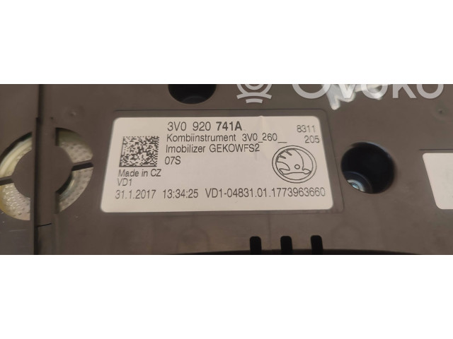 Přístrojová deska  Skoda Superb B8 (3V) 2018 3V0920741A, 1773963660  