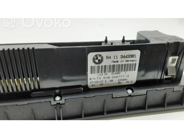 Блок управления климат-контролем 3443981, 64113443981   BMW X3 E83