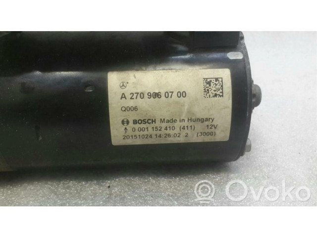 Стартер  A2709060700   Mercedes-Benz A W176