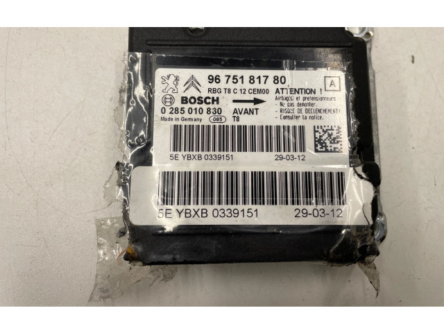 Блок подушек безопасности 9675181780, 0285010830   Peugeot 5008
