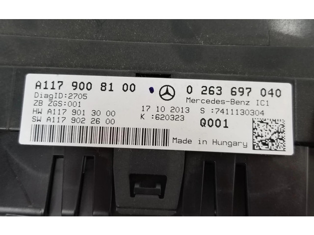 Панель приборов A1179008100, A1179008100   Mercedes-Benz CLA C117 X117 W117       