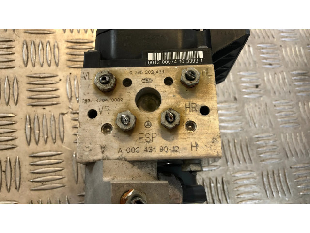 Jednotka ABS A0034318012, 0265202439   Mercede-Benz S W220 2001