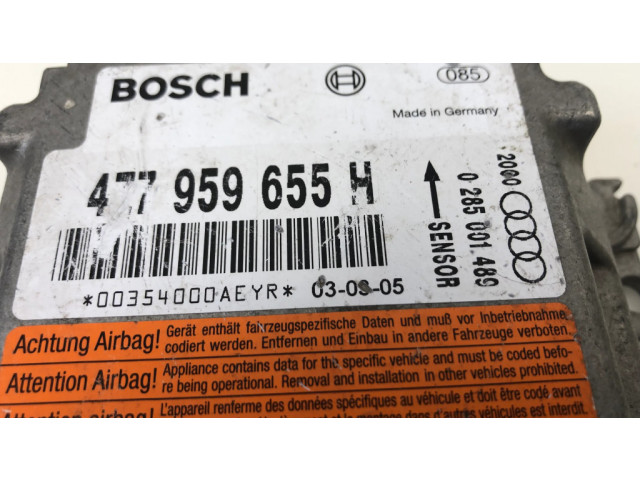 Блок подушек безопасности 4Z7959655H, 0285001489   Audi A6 Allroad C5