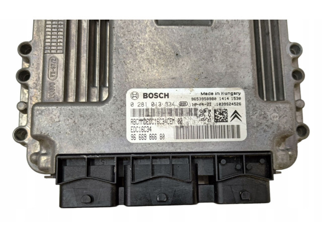 Řídící jednotka 9666986680, 0281013334   Peugeot 5008 2010