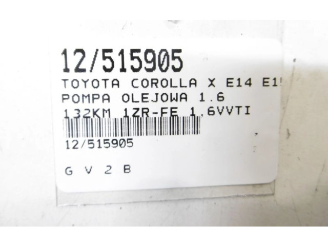 Čerpadlo oleje    Toyota Corolla E140 E150   1