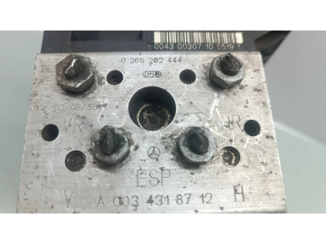 Jednotka ABS A0034318712, 0265202444   Mercede-Benz S W220 2001