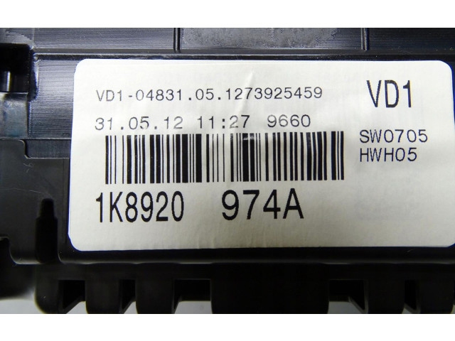 Панель приборов 1K8920974A   Volkswagen Scirocco       