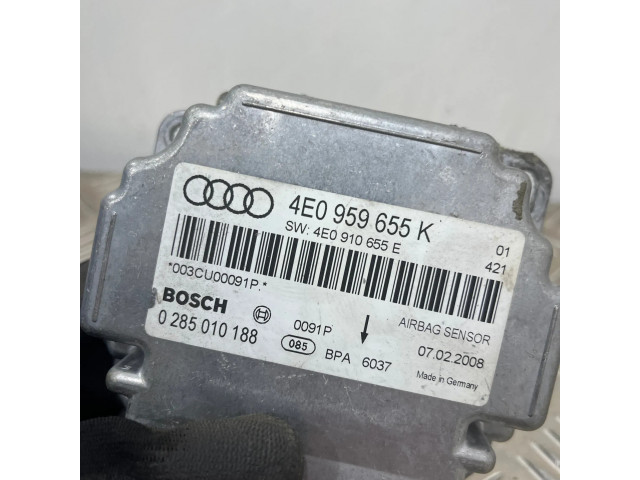 Блок подушек безопасности 4E0959655K, 0285010188   Audi A8 S8 D3 4E