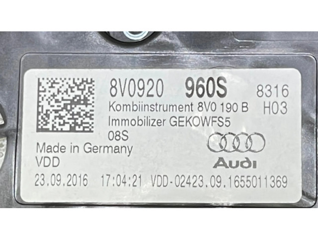 Дисплей    8V0920960S   Audi A3 S3 8V