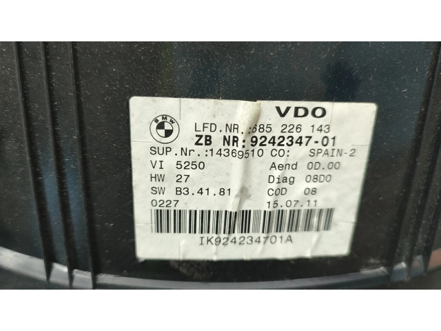 Přístrojová deska  BMW 3 E92 E93 2011 9242347  