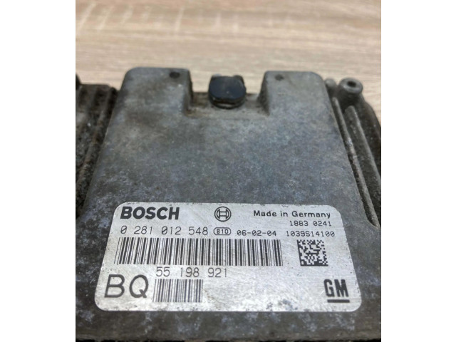 Řídící jednotka 55198921, 0281012548   Opel Astra H 2004