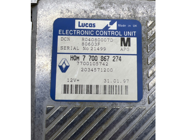 Řídící jednotka 7700867274, 7700105742   Mitsubishi Carisma 1999
