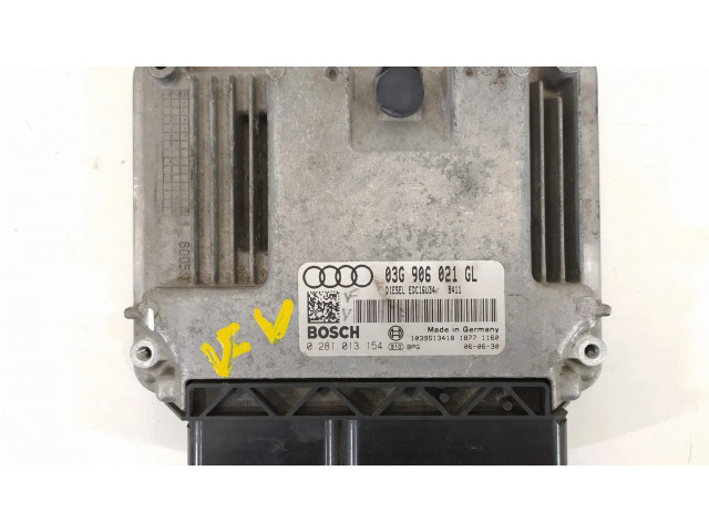 Блок управления двигателя 03G906021GL, 0281013154   Audi A3 S3 8P