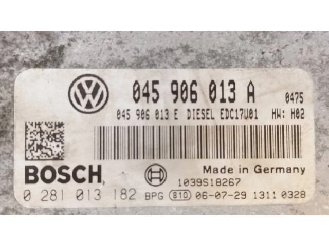 Блок управления двигателя 045906013A, 0281013182   Skoda Roomster (5J)