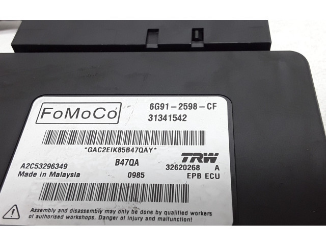 Рулевая рейка  Модуль управления ручным тормозом 6G912598CF, 31341542   Volvo S60 2011 - 2013 года