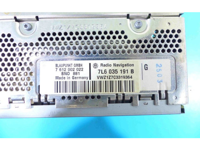 Радио/ проигрыватель CD/DVD / навигация 7L6035191B, IMPRK1206210   Volkswagen Touareg I