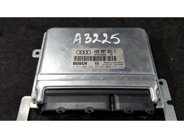 Блок управления двигателя 4D0907551C, 0261204236   Audi A8 S8 D2 4D