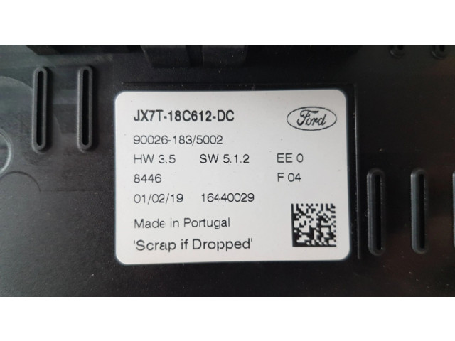 Блок управления климат-контролем JX7T18C612DC, 16440029   Ford Focus