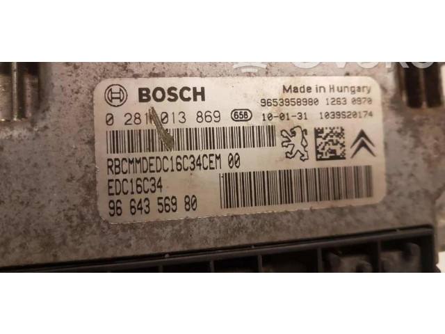 Řídící jednotka 9664356980   Fiat Scudo 