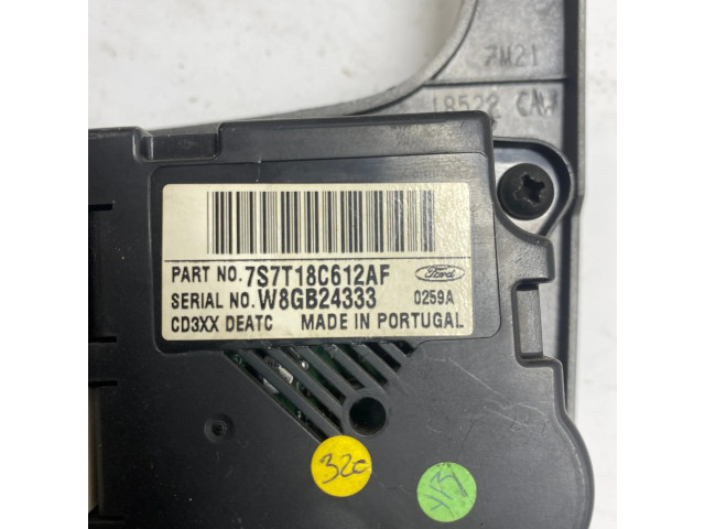 Блок управления климат-контролем 7S7T18C612AF, W8GB24333   Ford S-MAX