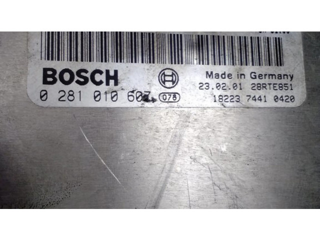 Řídící jednotka A6111537379, 0281010607   Mercedes-Benz C W203 2003