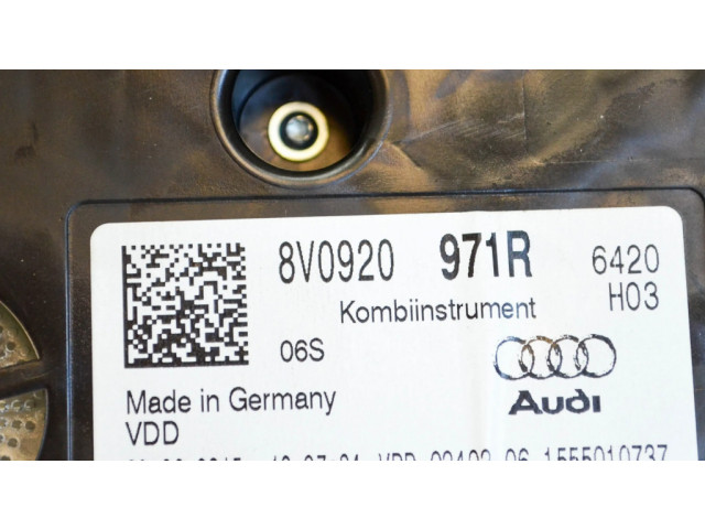 Панель приборов 8V0920971R   Audi A3 S3 8V       