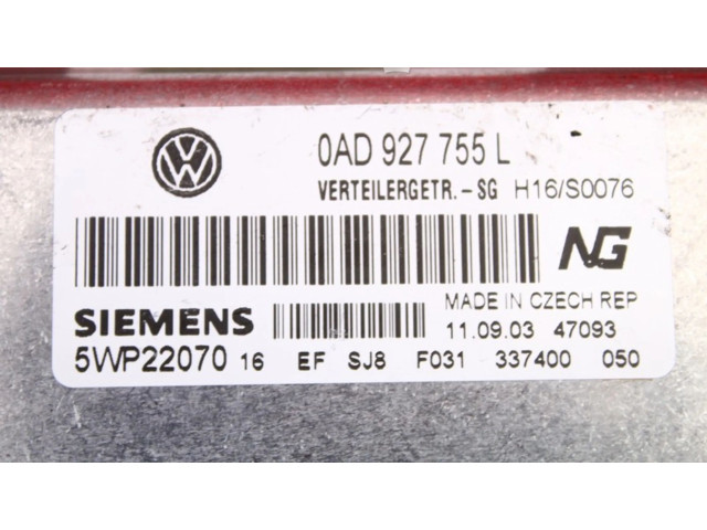 Блок управления двигателем Блок управления 0AD927755L, 0AD927755L   Volkswagen Touareg I