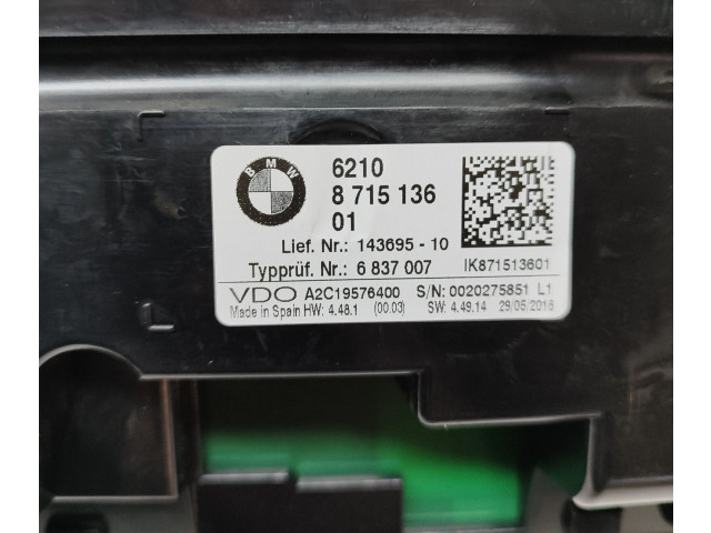 Přístrojová deska  BMW 2 F45 2018 8715136  