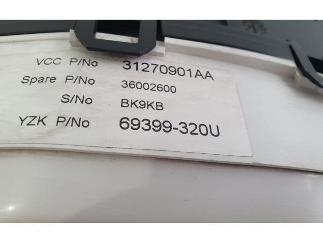 Přístrojová deska  Volvo S80 2011 31270901AA, 69399320U  