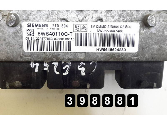 Řídící jednotka 9653447480, 5WS40110CT   Citroen C3 2004