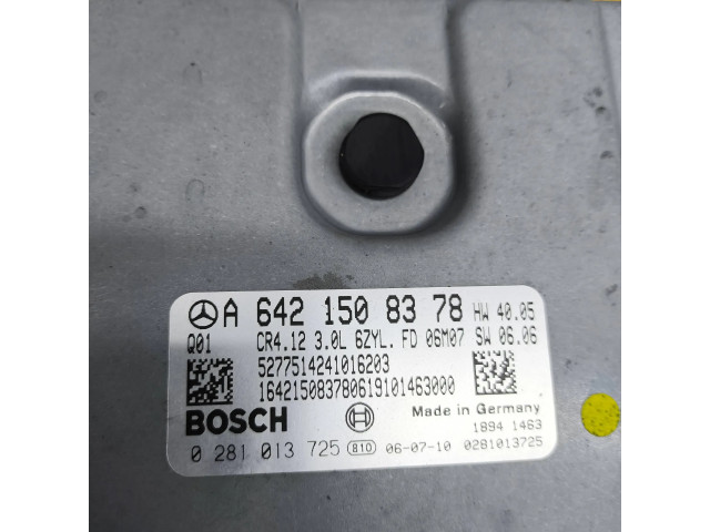 Řídící jednotka A6421508378, 0281013725   Mercedes-Benz E W211 2007