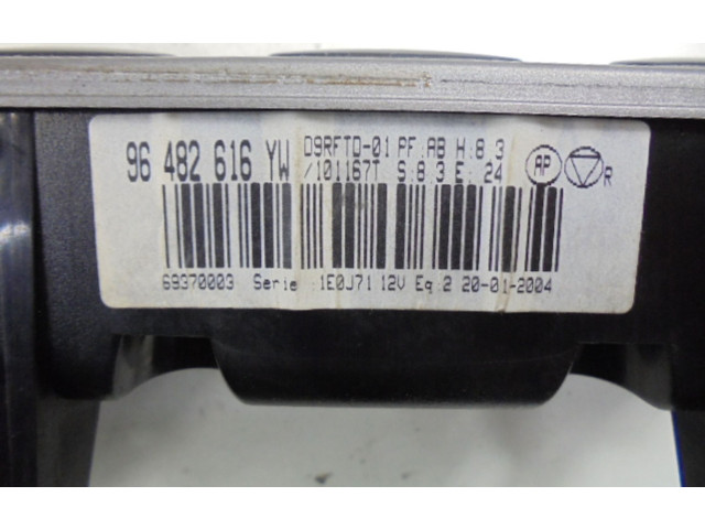 Блок управления кондиционером 96482616YW, 96482616YW   Peugeot 406