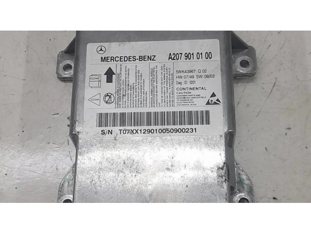 Блок подушек безопасности A2079010100, 5WK43967   Mercedes-Benz E C207 W207