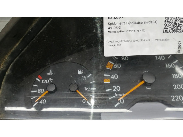 Přístrojová deska  Mercedes-Benz E W210 1999 2105401248  