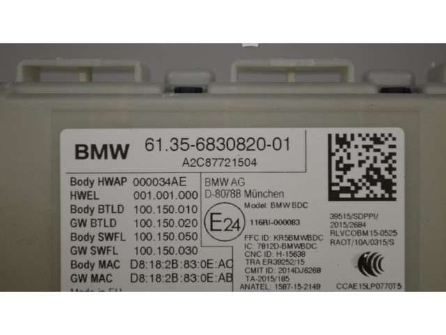Řídící jednotka 6830820, 61356830820   BMW 7 G11 G12 2016